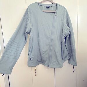 NWOT Athleta Women’s Blue Moto-style Sweatshirt